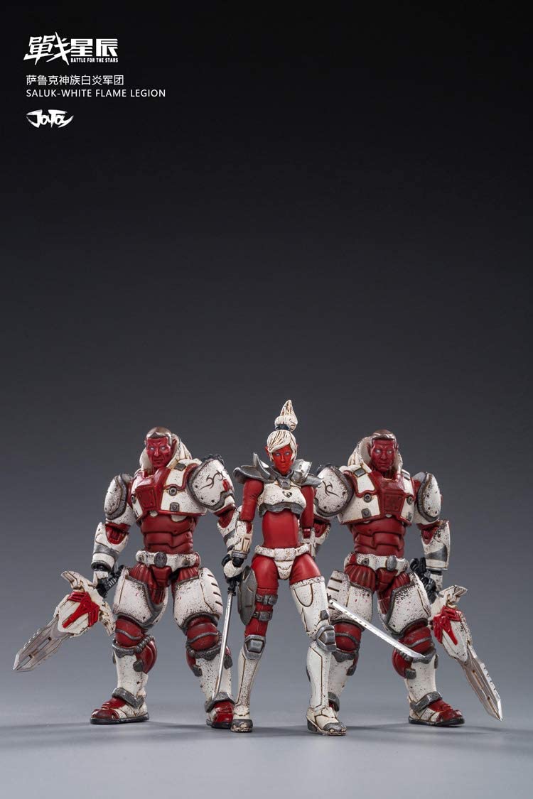 Joytoy 1/18 Saluk White Flame Legion 3Pk Action Figure Set Collectibles- Japan Figure Store - #1 Bring To You The Best Japanese Goods