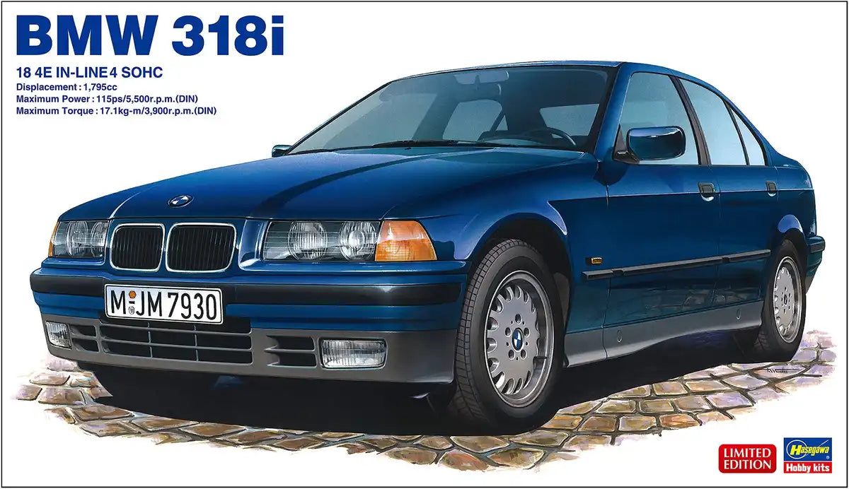 HASEGAWA 20320 Bmw 318I 1/24 Scale Kit- Japan Figure Store - #1 Bring To You The Best Japanese Goods