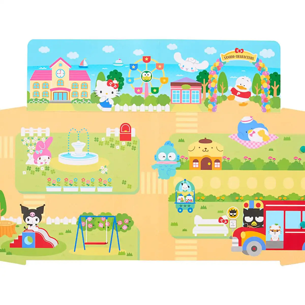 Sanrio Playable Sticker Set for Kids Ages 3+ with PVC Characters