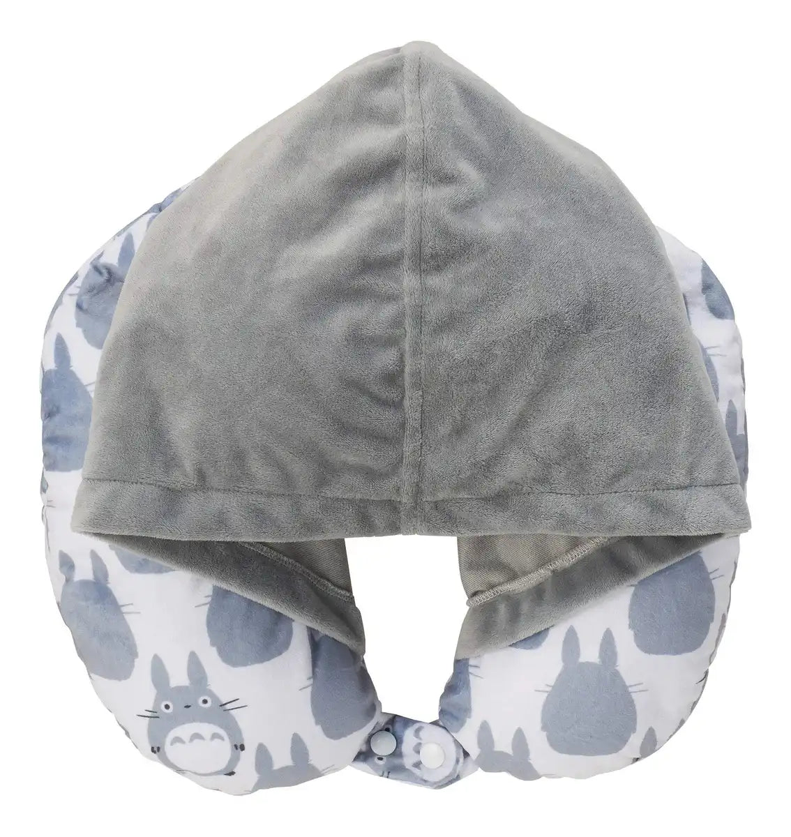 Marushin Hooded Neck Pillow Japan Ghibli My Neighbor Totoro Large Reversible 1145016600- Japan Figure Store - #1 Bring To You The Best Japanese Goods