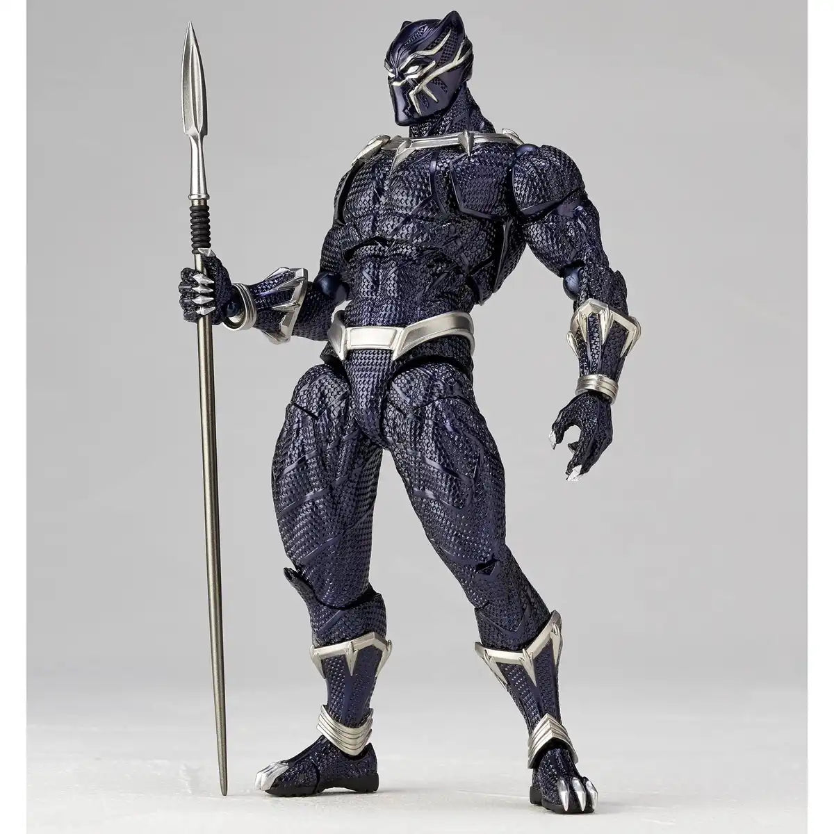 Kaiyodo Amazing Yamaguchi No.030 Black Panther Revoltech Figure - Japanese Action Model- Japan Figure Store - #1 Bring To You The Best Japanese Goods