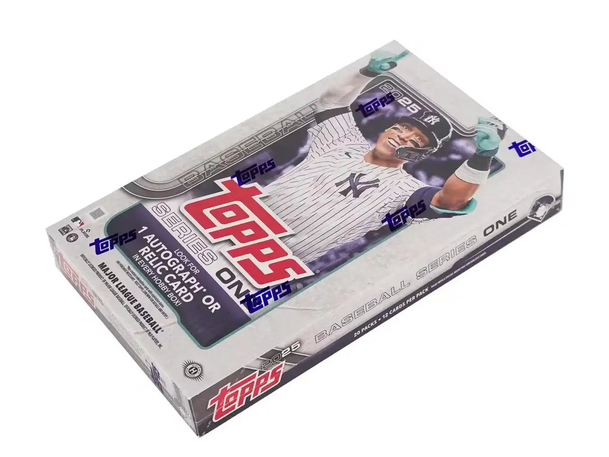 Topps 2025 Series 1 Baseball Trading Cards MLB Hobby Box 20 Packs 1 Auto/Relic