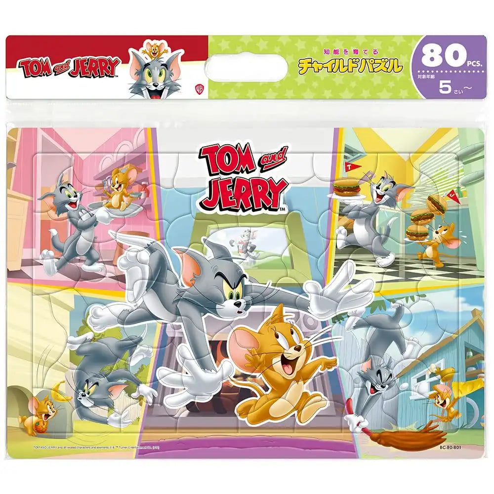 TENYO Bc80-801 Jigsaw Puzzle Tom And Jerry Everyday Events 80 Pieces Child Puzzle- Japan Figure Store - #1 Bring To You The Best Japanese Goods