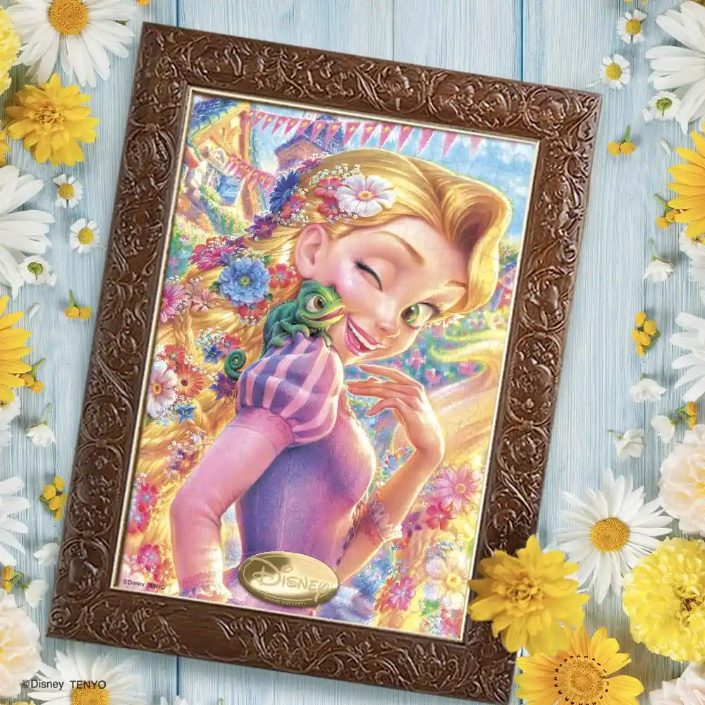 TENYO D108-029 Jigsaw Puzzle Disney Tangled Rapunzel & Pascal 108 Pieces- Japan Figure Store - #1 Bring To You The Best Japanese Goods