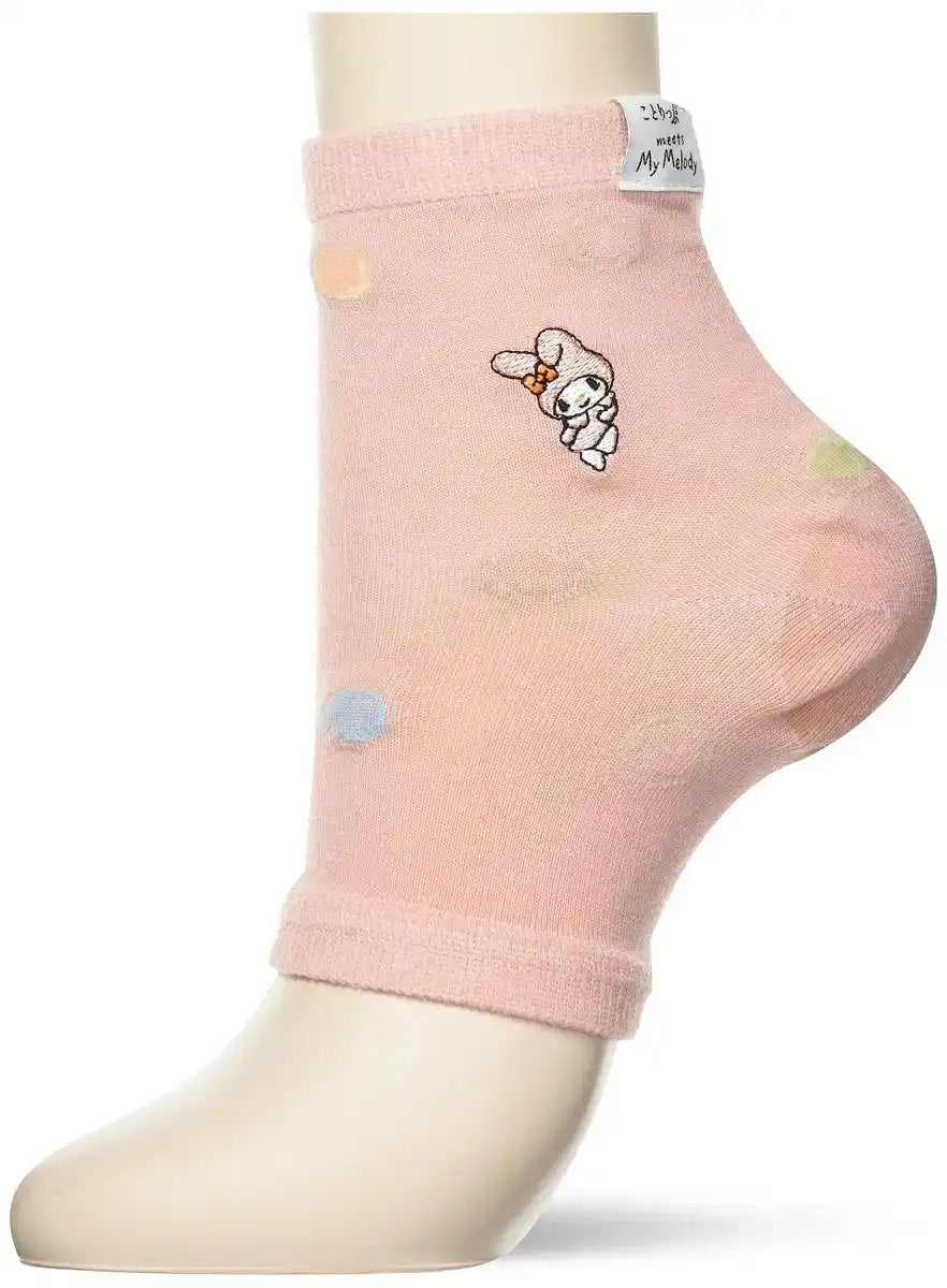 Sanrio Women's Salmon Pink Socks 23-25Cm Comfortable Fit- Japan Figure Store - #1 Bring To You The Best Japanese Goods