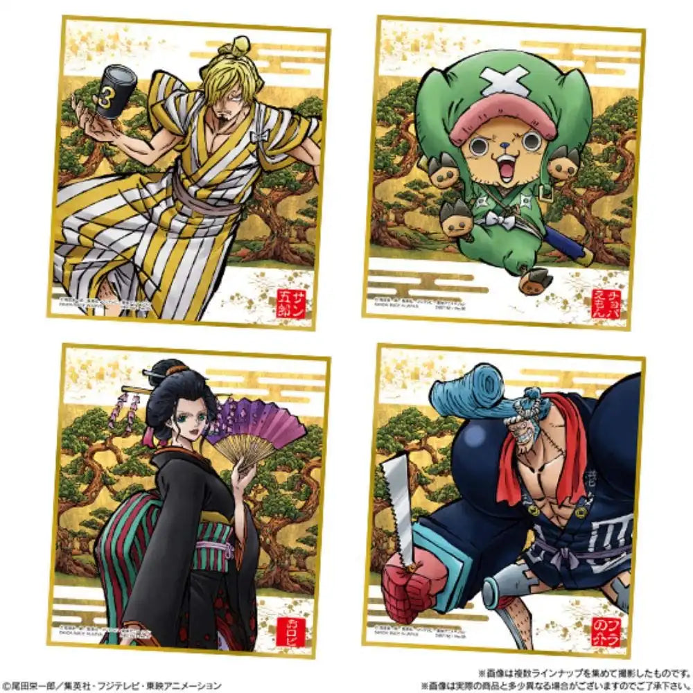 BANDAI CANDY - One Piece Shikishi Art -Wano Country- 10Pack Box - Candy Toy- Japan Figure Store - #1 Bring To You The Best Japanese Goods