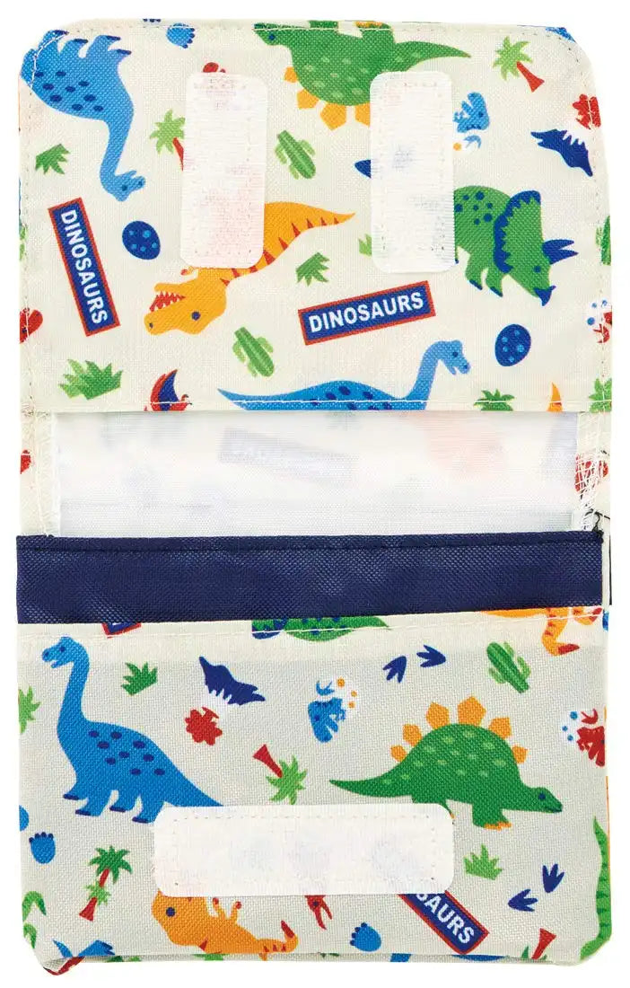 Skater Dinosaurus Kids Pocket Pouch 11x14x3cm - Compact Outing Accessory Odkp1- Japan Figure Store - #1 Bring To You The Best Japanese Goods