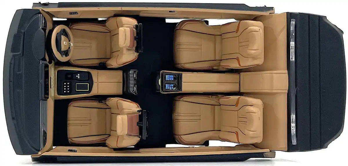 Modèle réduit Kyosho Toyota Century gris à l'échelle 1/43 avec intérieur brun moyen Ks03926G