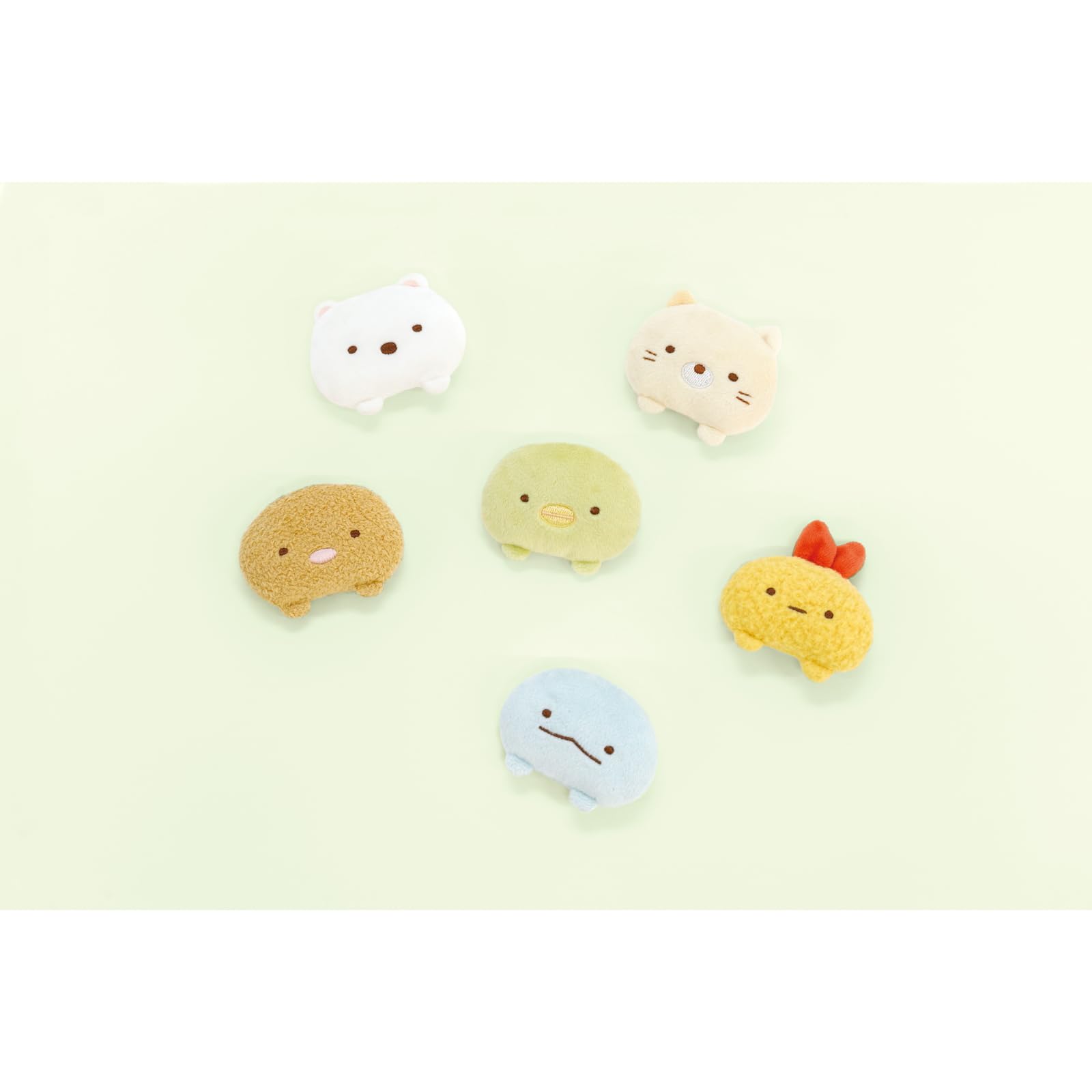 San-X Sumikko Gurashi Polar Bear Plush Badge - Cute Collectible Ab17301- Japan Figure Store - #1 Bring To You The Best Japanese Goods