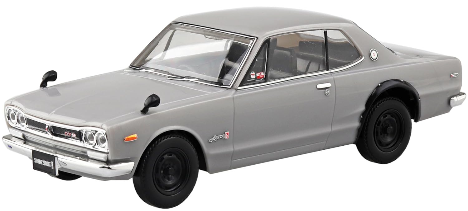 Aoshima 1/32 Rakupla Nissan C10 Skyline 2000Gt-R Silver Model Kit