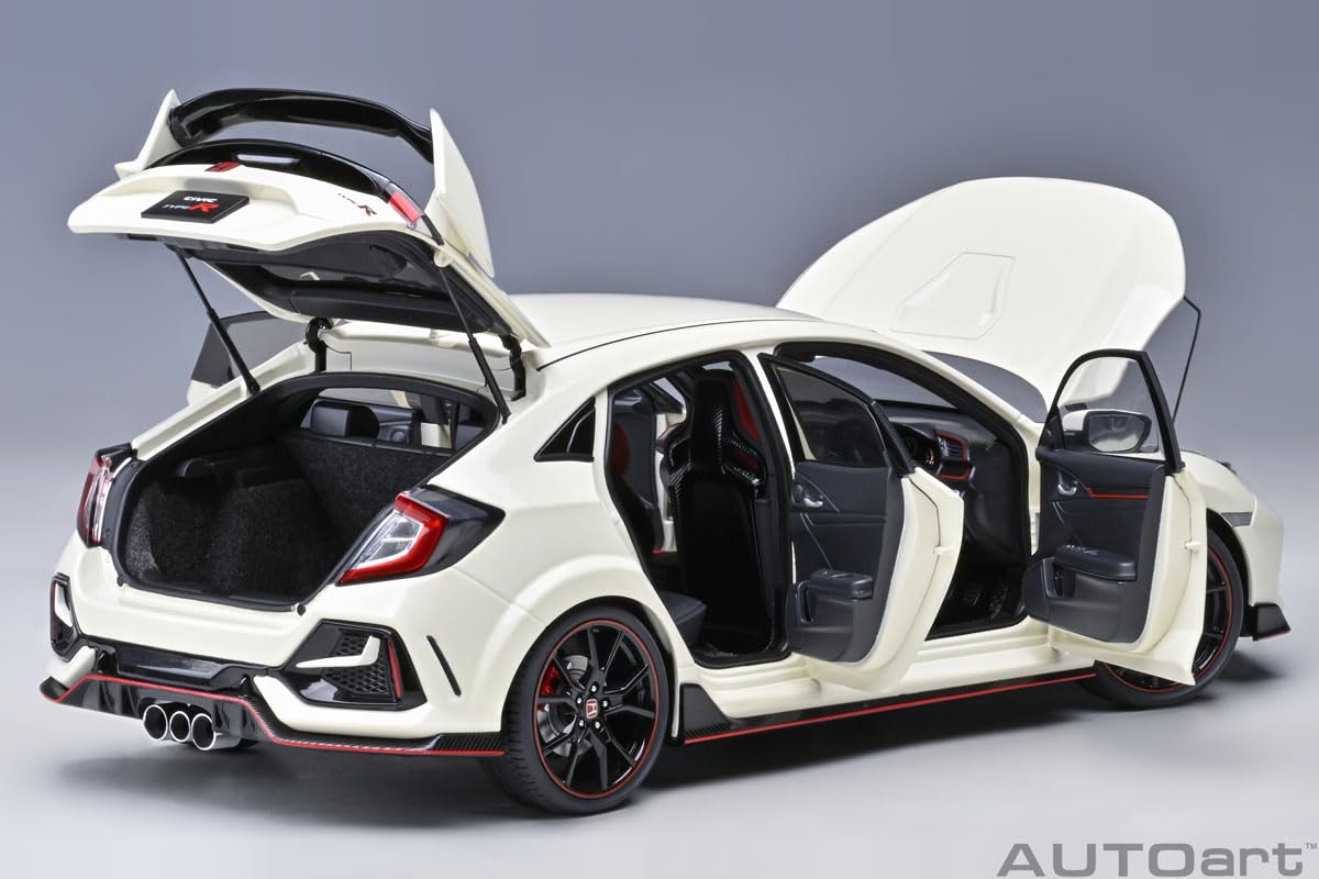 Autoart 1/18 Honda Civic Type R 2021 Championship White Diecast Model- Japan Figure Store - #1 Bring To You The Best Japanese Goods