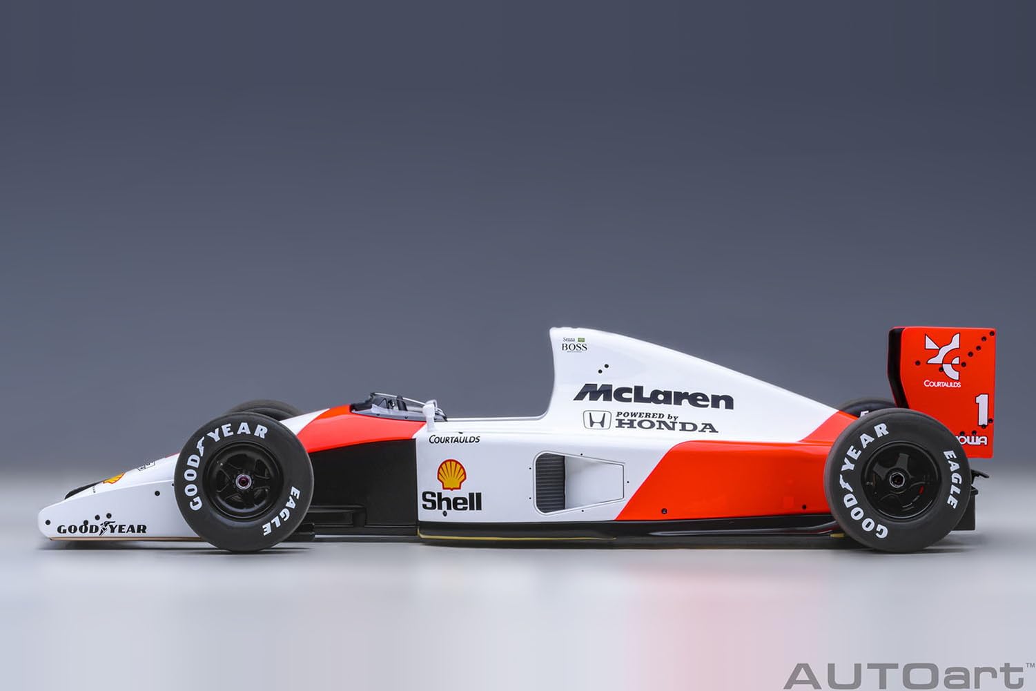 Autoart 1/18 Scale Honda McLaren GP 1991 Ayrton Senna Model with Logo- Japan Figure Store - #1 Bring To You The Best Japanese Goods