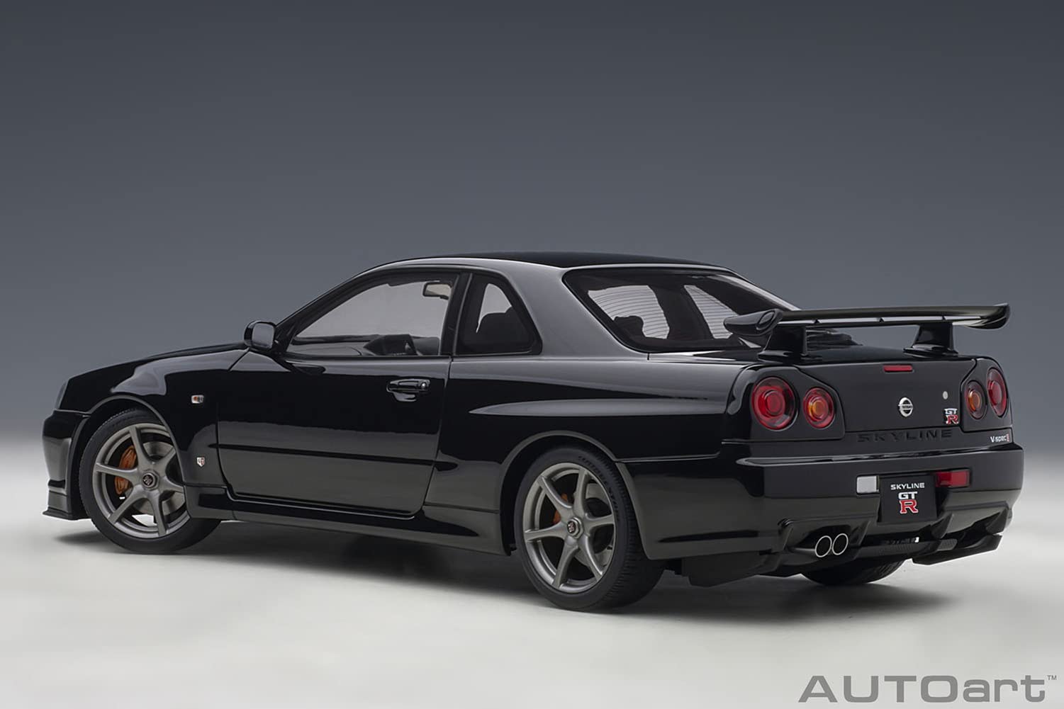 Autoart 1/18 Nissan Skyline GT-R R34 V-Spec II Black Pearl 77407 Model Car- Japan Figure Store - #1 Bring To You The Best Japanese Goods