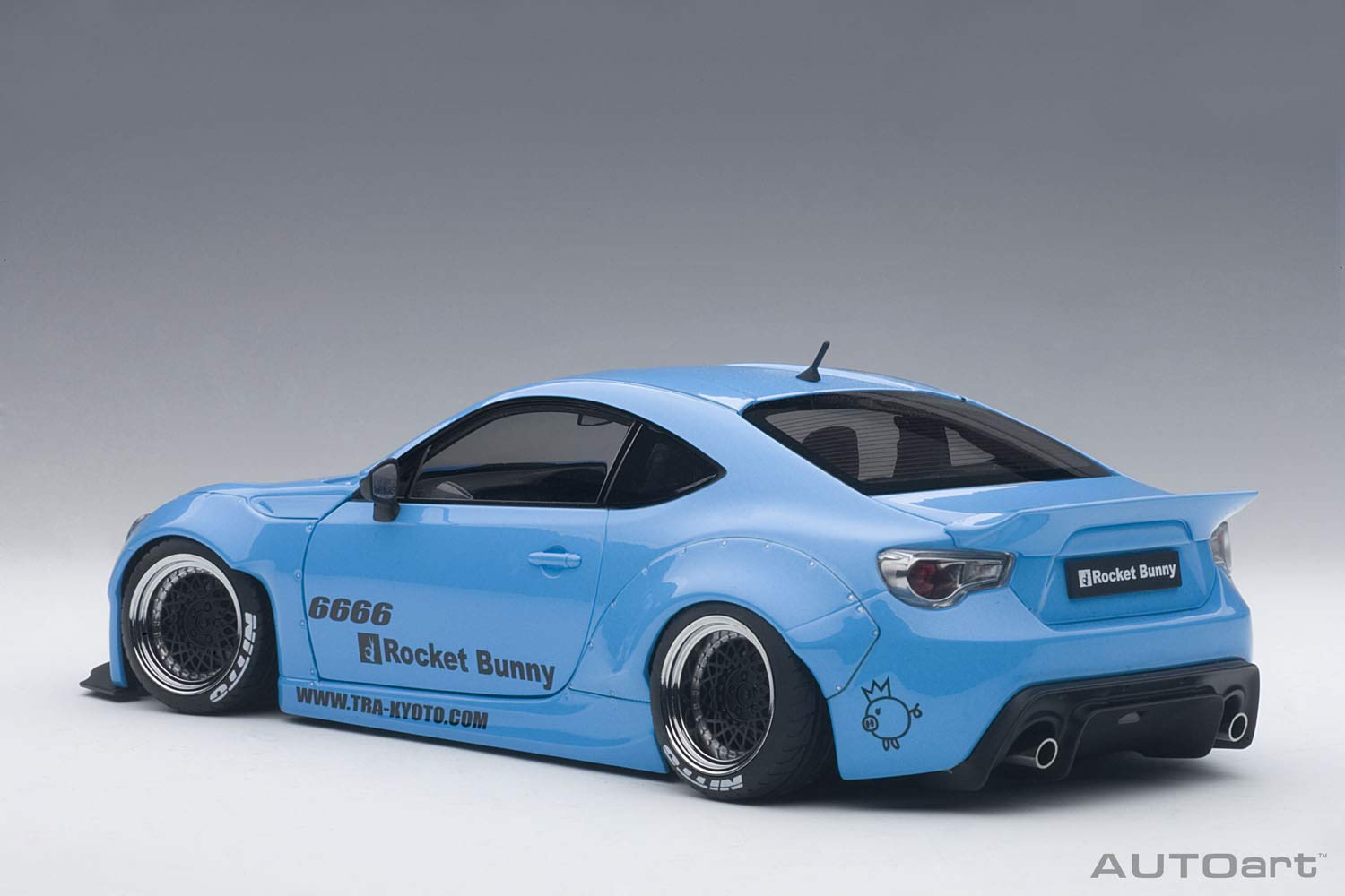 Autoart 1/18 Rocket Bunny 86 Metallic Sky Blue Black Wheels Model Car- Japan Figure Store - #1 Bring To You The Best Japanese Goods