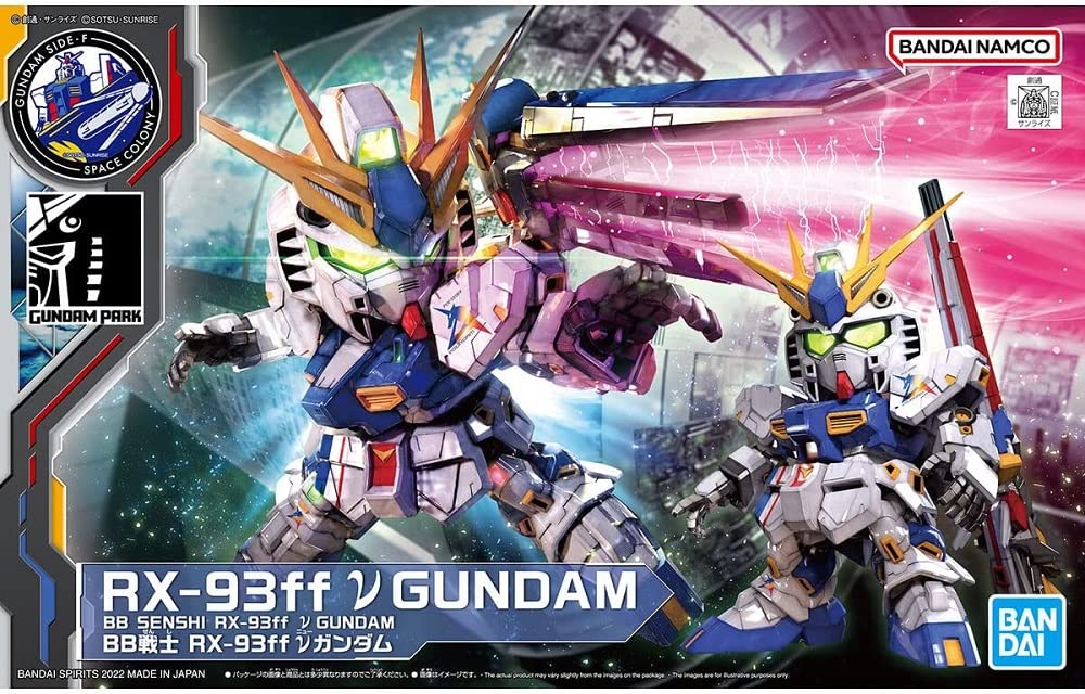 Bandai Gundam Side-F Limited BB Senshi RX-93FF Nu Gundam Mobile Suit Model