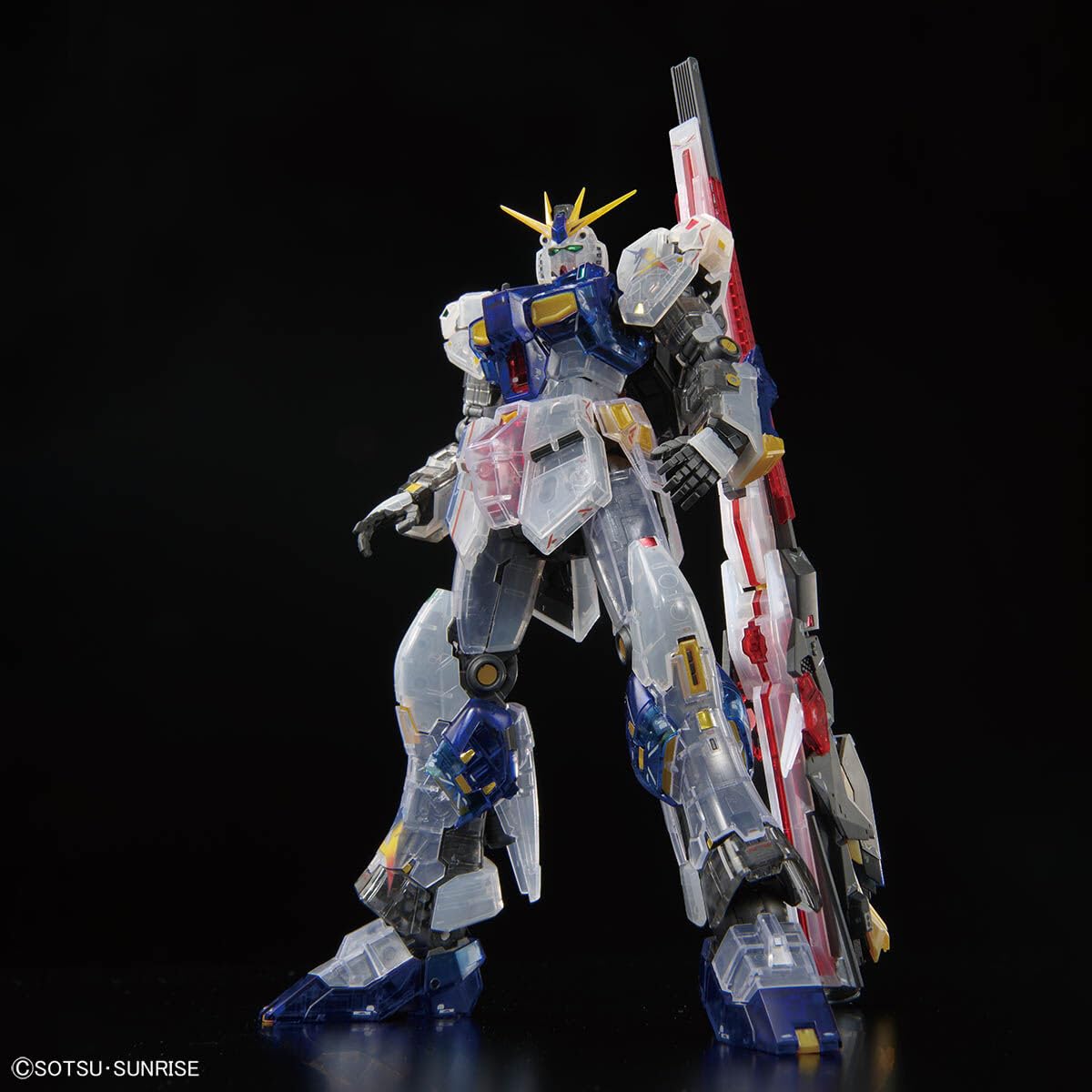 Bandai RG 1/144 Gundam Side-F Limited RX-93Ff Nu Gundam Clear Color Model