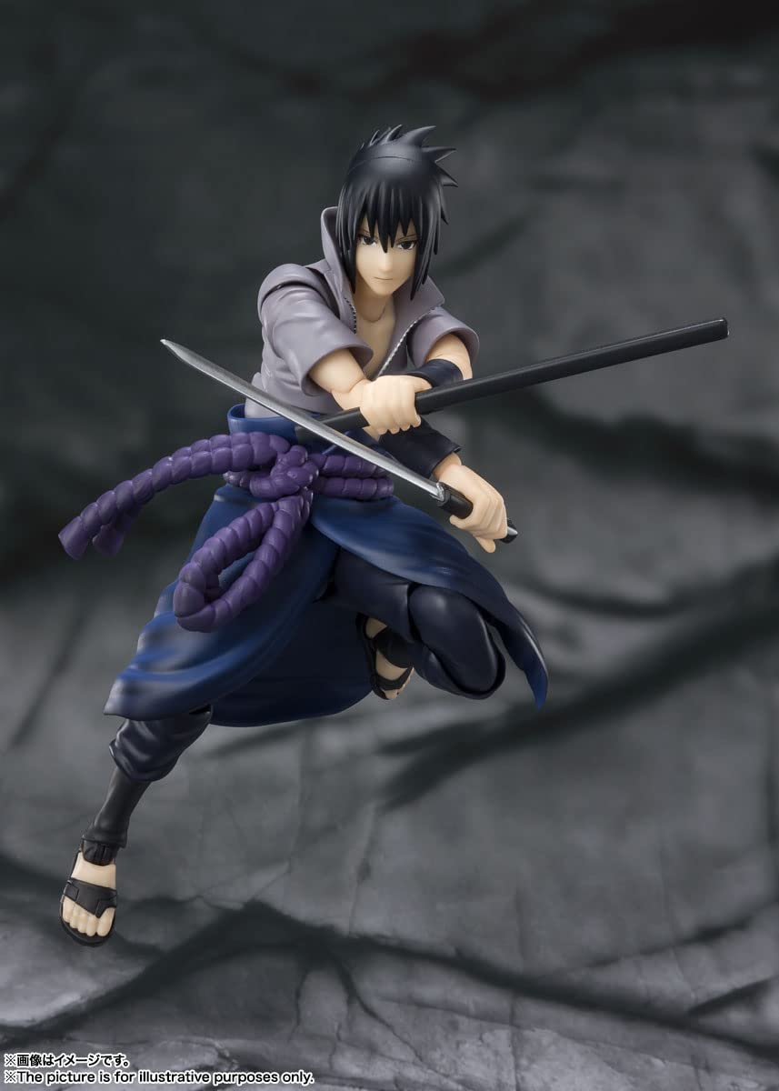 Bandai Spirits SHFiguarts Naruto Shippuden Uchiha Sasuke 145mm Action Figure- Japan Figure Store - #1 Bring To You The Best Japanese Goods