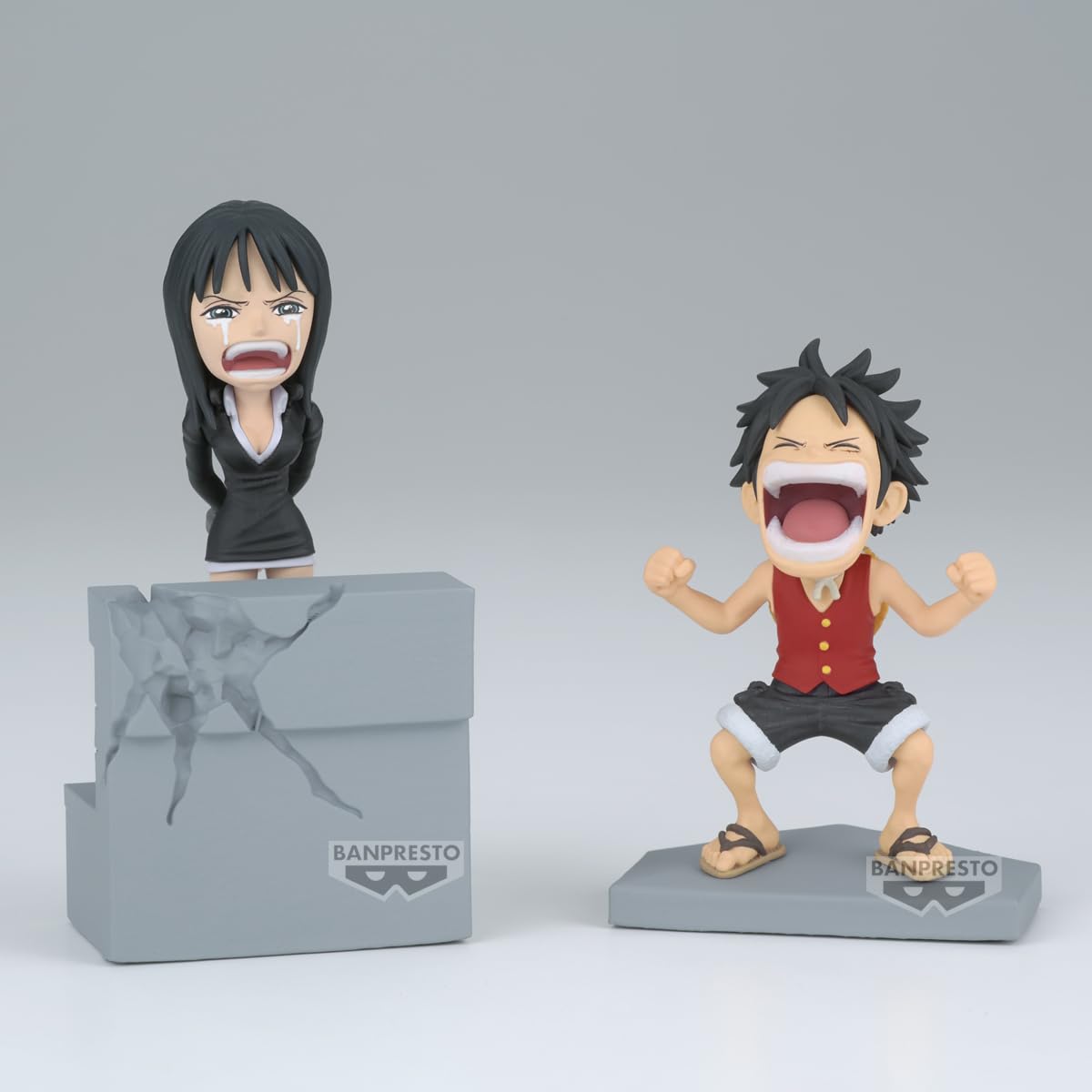 Banpresto One Piece Log Story Figure: Monkey D. Luffy & Nico Robin Collectible