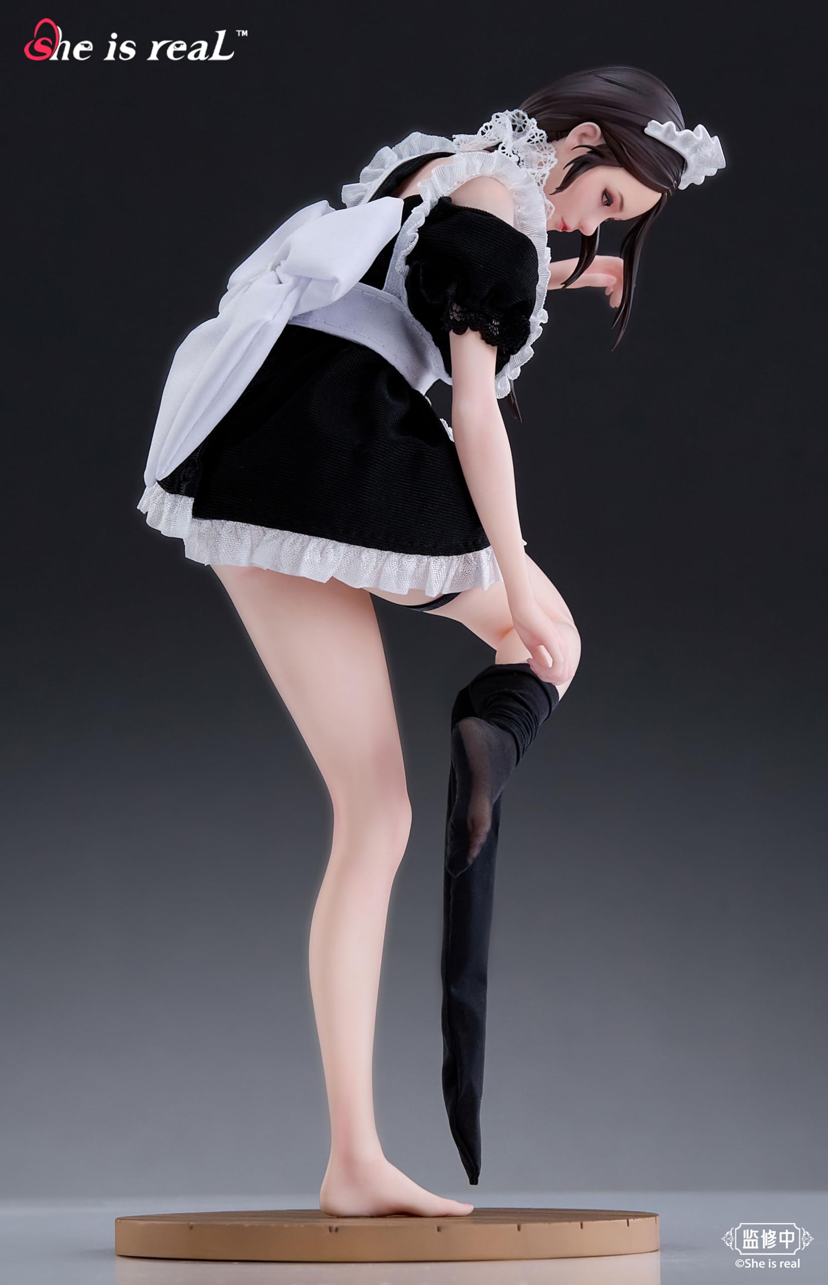 Bear Panda She Is Real X Lou Ll 1/6 Scale Figure PVC ABS Fabric Maid