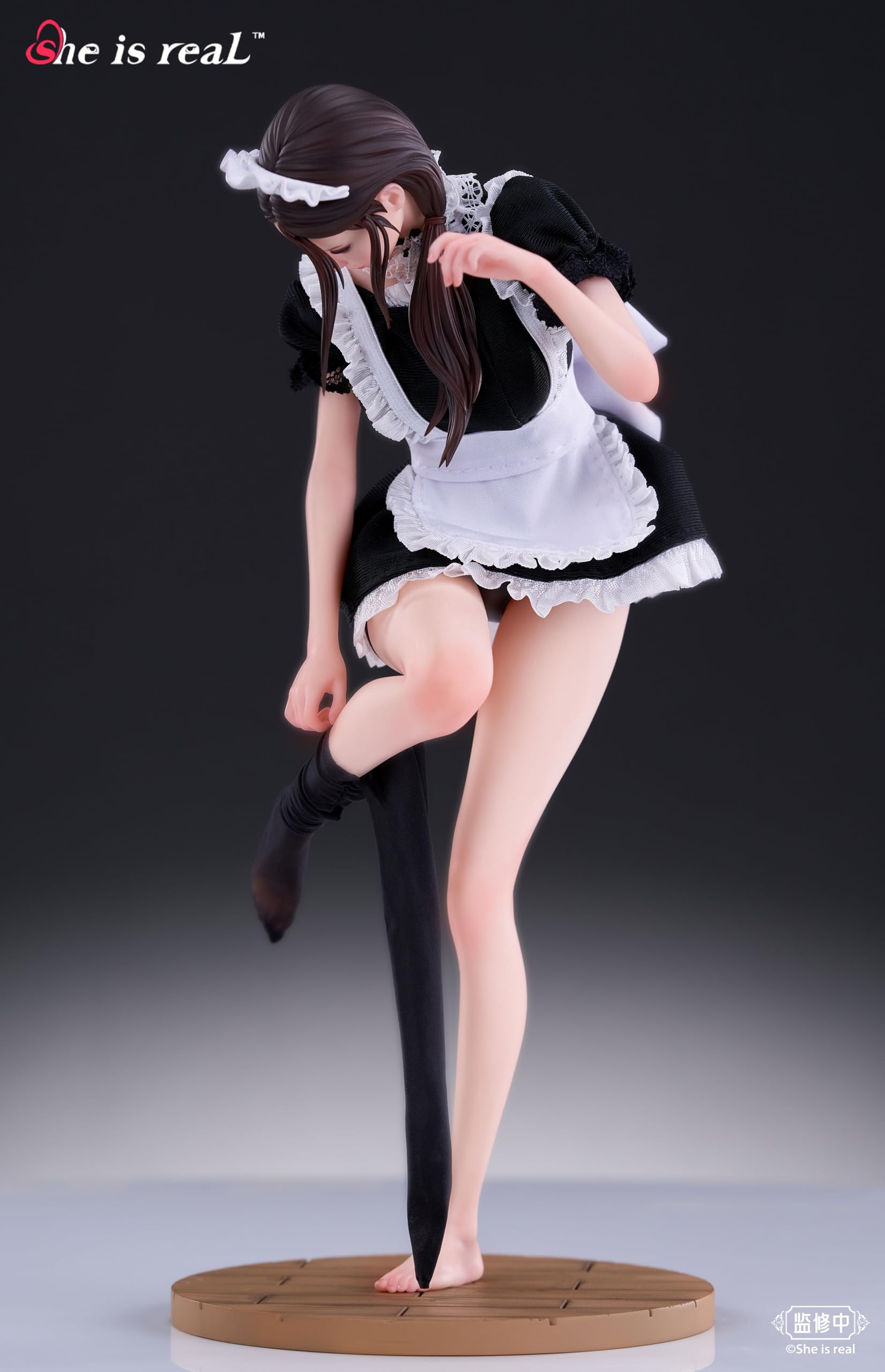 Bear Panda She Is Real X Lou Ll 1/6 Scale Figure PVC ABS Fabric Maid