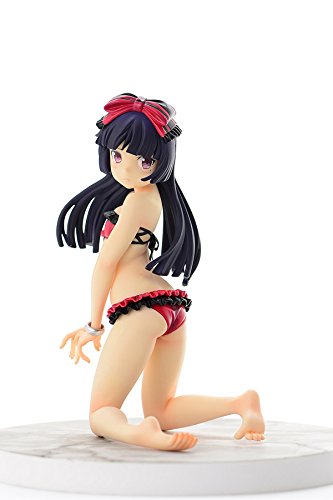 Orcatoys Black Cat Mizugi Version Rouge Figurine de Collection en PVC à l'échelle 1/7