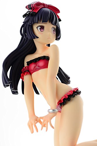 Orcatoys Black Cat Mizugi Version Rouge Figurine de Collection en PVC à l'échelle 1/7