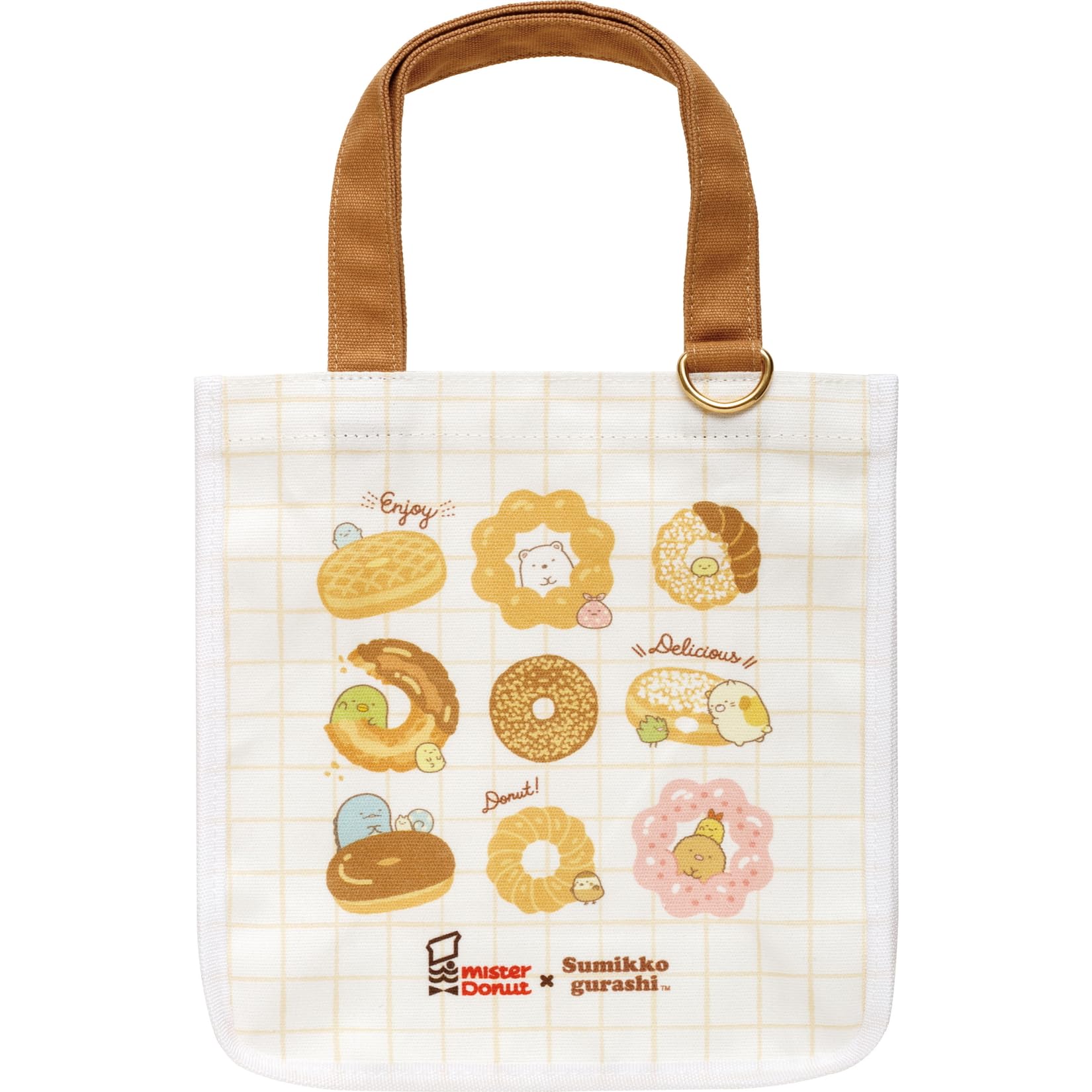 San-X Sumikko Gurashi Mister Donut Mini Tote Bag Ca49901- Japan Figure Store - #1 Bring To You The Best Japanese Goods