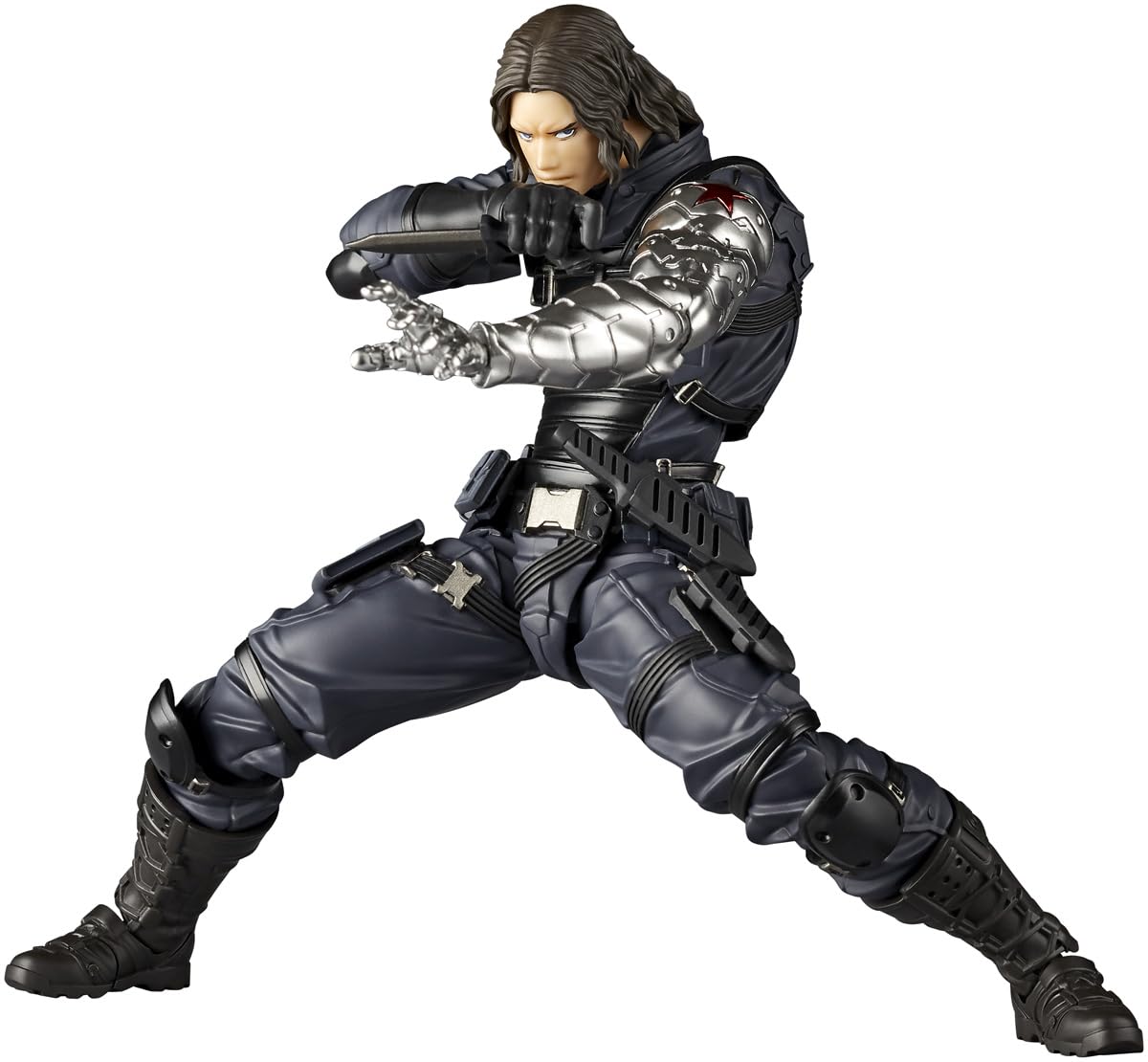 Kaiyodo Amazing Yamaguchi Bucky Barnes Winter Soldier Revoltech Figure- Japan Figure Store - #1 Bring To You The Best Japanese Goods