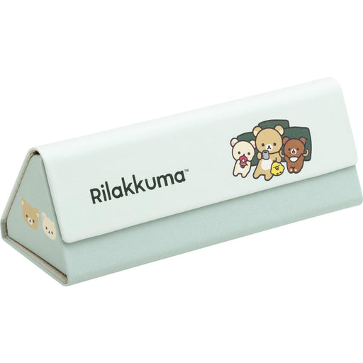 San-X Rilakkuma Folding Glasses Case Durable Portable Eyewear Storage- Japan Figure Store - #1 Bring To You The Best Japanese Goods