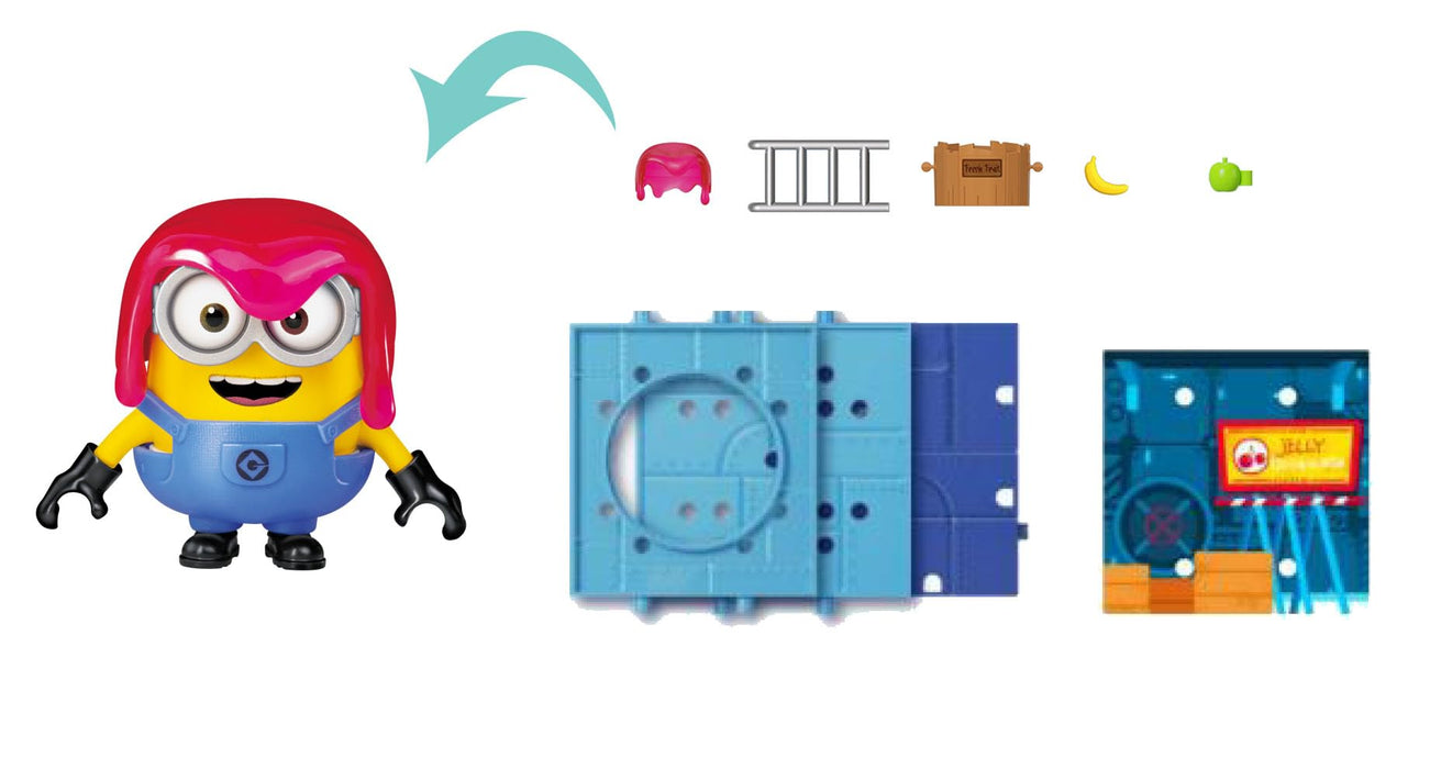 Doyusha Blokees Minions Jelly Factory Bob Assembly Kit for Kids