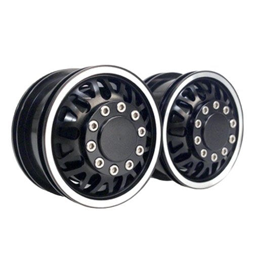 Tamiya 1/14 Eagle Model R Truck Wide Wheel Set E Bbs Black- Japan Figure Store - #1 Bring To You The Best Japanese Goods