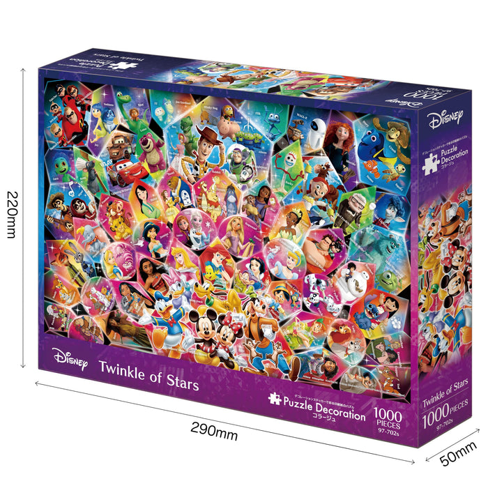 Epoch Disney Twinkle Of Stars Jigsaw Puzzle 1000 Pieces with Glue & Spatula