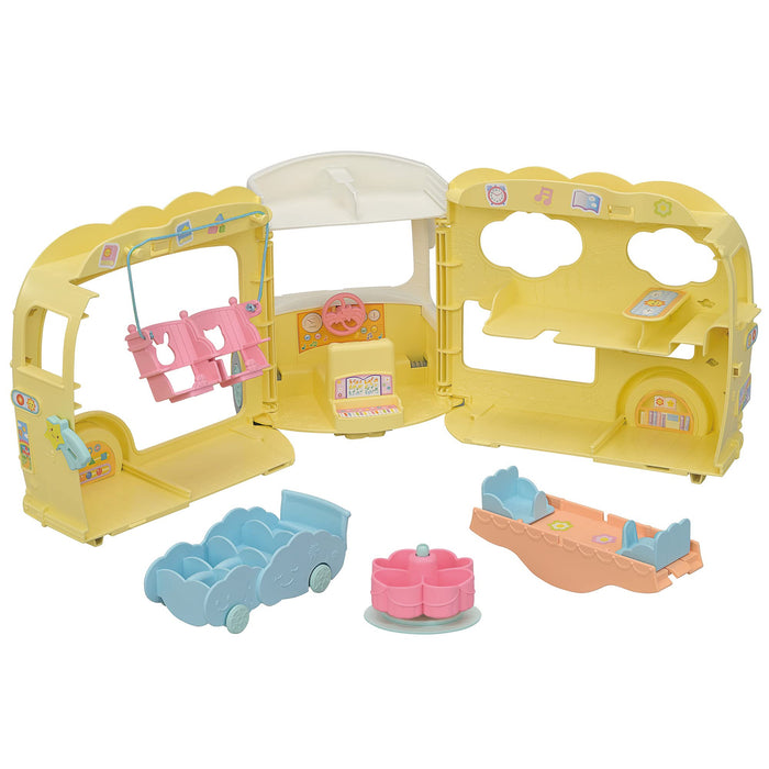 Epoch Sylvanian Families Nursery Bus S-70 Toy for Ages 3+ Certified- Japan Figure Store - #1 Bring To You The Best Japanese Goods
