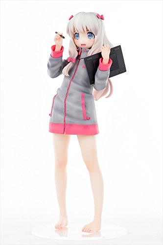 Figurine PVC Orcatoys Eromanga Sensei Izumi Sagiri souriante, couverture du volume 1
