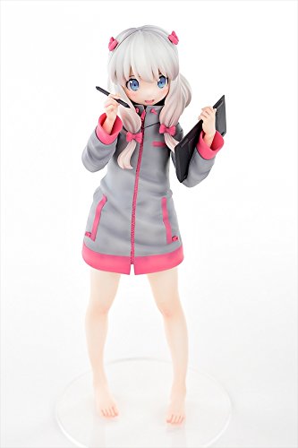Figurine PVC Orcatoys Eromanga Sensei Izumi Sagiri souriante, couverture du volume 1