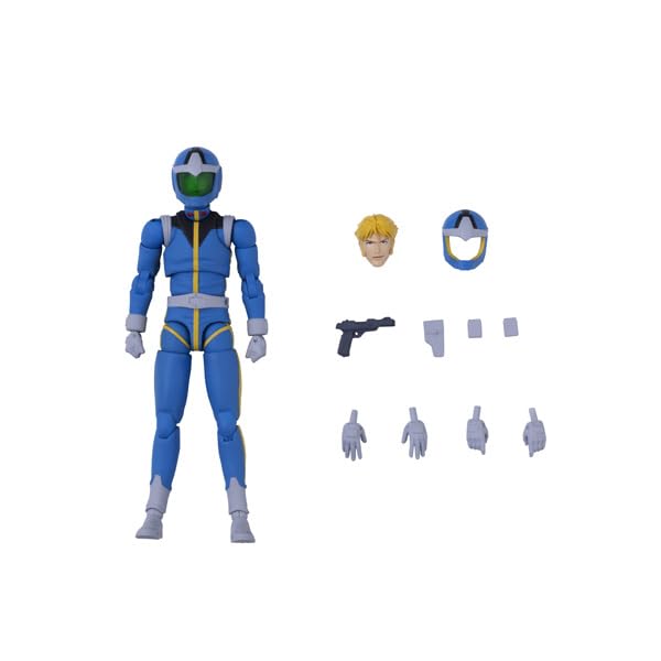 Figurine articulée Megahouse Gmg Collection 11 Gundam Sleggar Law en tenue standard.