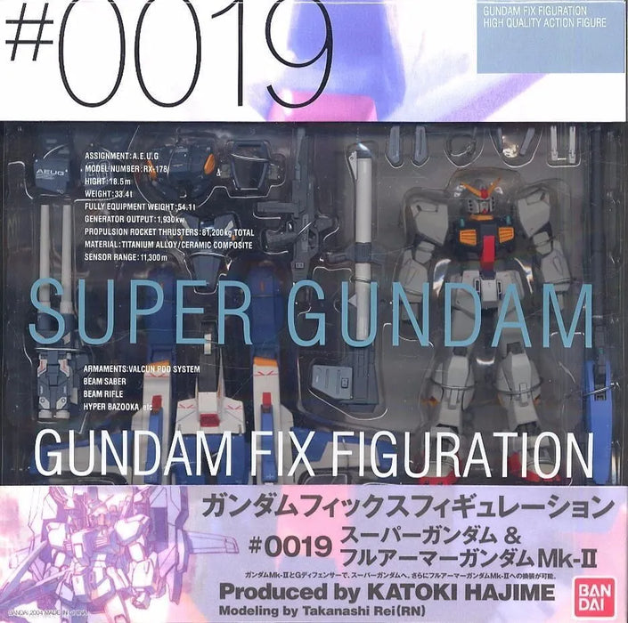 Gundam Fix Figuration #0019 Super Gundam & Full Armor Gundam Mk-ii Bandai Japan- Japan Figure Store - #1 Bring To You The Best Japanese Goods
