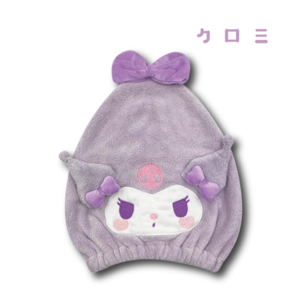 San-X Kuromi Triangle Hair Cap with Lovely Ribbon H30 x W20Cm- Japan Figure Store - #1 Bring To You The Best Japanese Goods