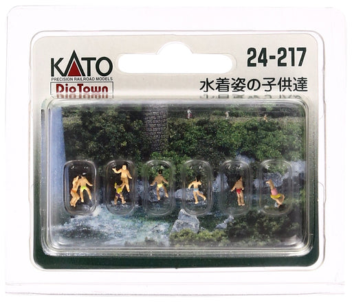 KATO N Gauge Diorama Set: Children in Swimsuits Model 24-217 Supplies