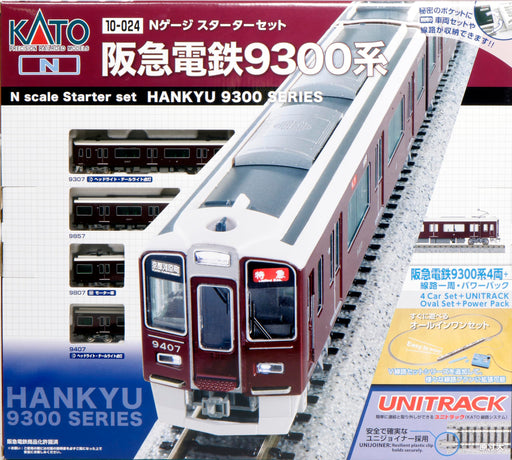 Kato N Gauge Starter Set Hankyu Railway 9300 Series Model Train 10-024- Japan Figure Store - #1 Bring To You The Best Japanese Goods