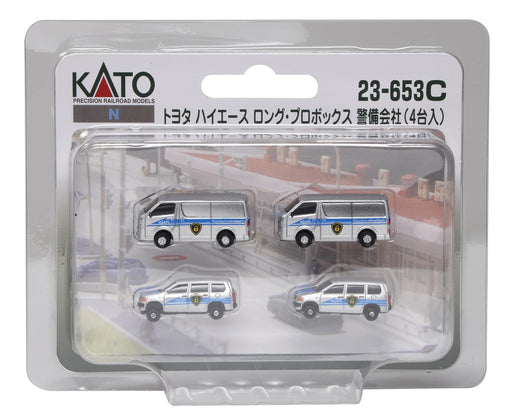 Kato N Gauge Toyota Hiace Probox Security Company 4 Units 23-653C Model Supplies- Japan Figure Store - #1 Bring To You The Best Japanese Goods