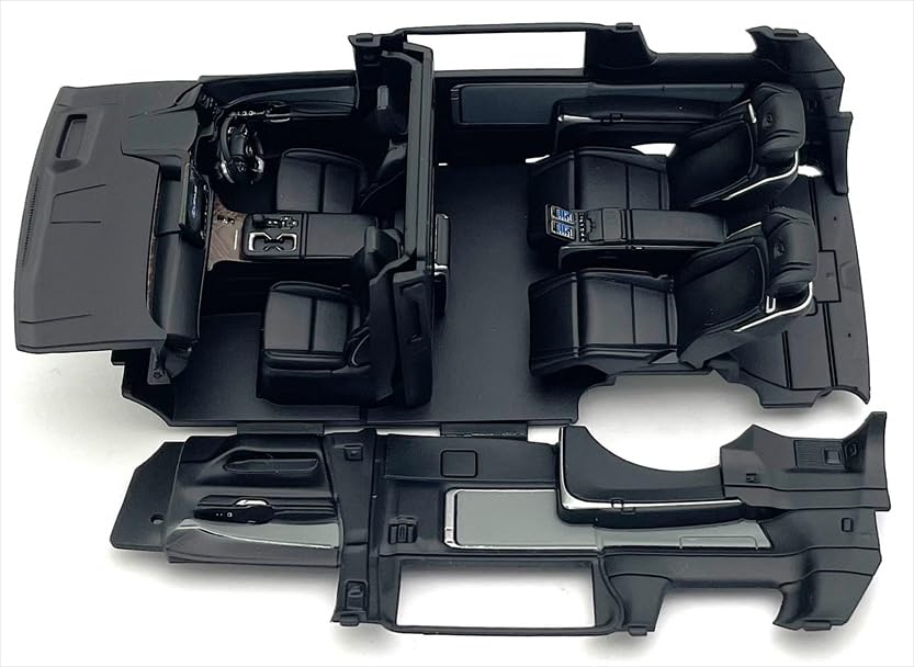 Kyosho 1/43 Lexus LM 500H Model Graphite Black - 4-Seat Black Interior