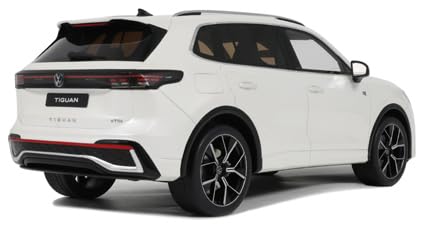 Kyosho Otto 1/18 Volkswagen Tiguan E TSI R-Line 2024 White Diecast Car
