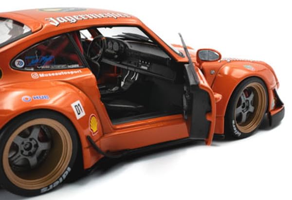 Kyosho Solido 1/18 RWB Kit 2020 Orange Diecast Model Car S1808506