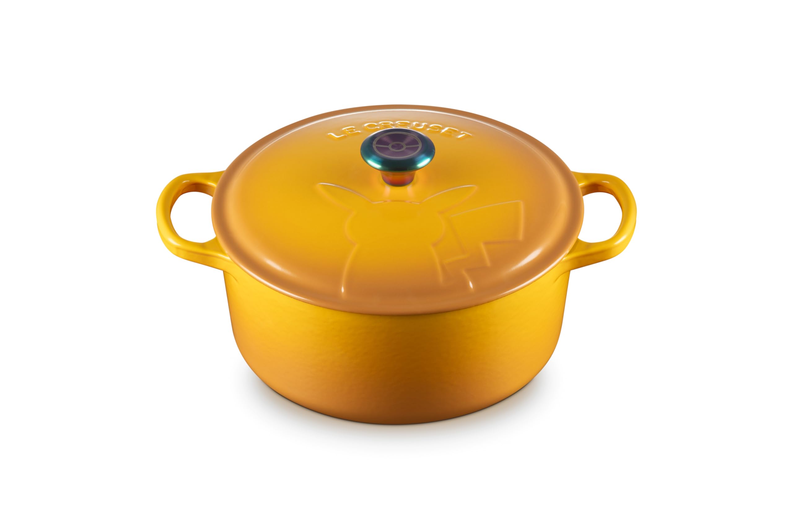 Le Creuset Pokemon Signature Cocotte Ronde 22cm with Iridescent Knob- Japan Figure Store - #1 Bring To You The Best Japanese Goods