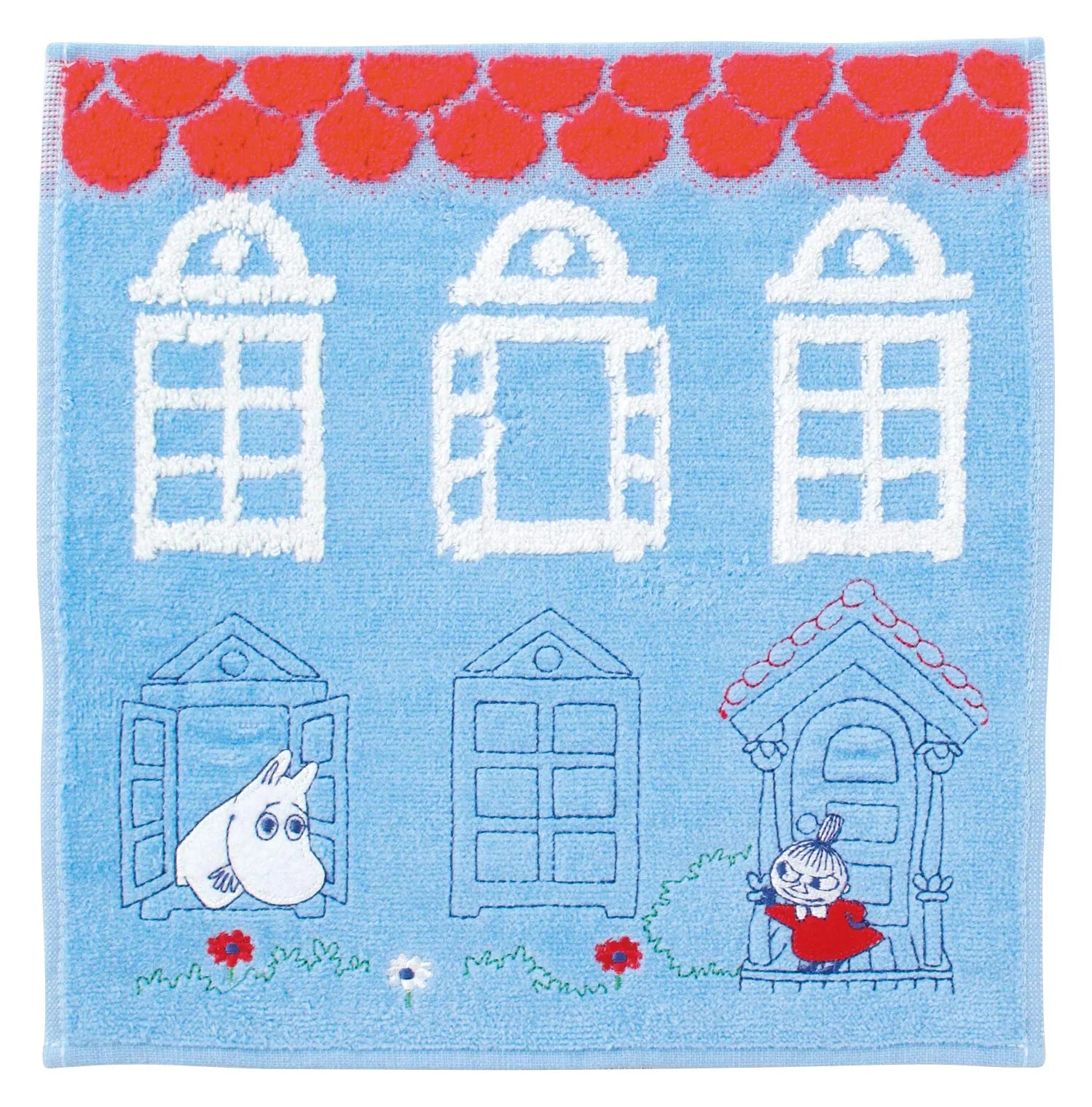 MARUSHIN Moomin Hand Towel 'Little My In Front Of The House '- Japan Figure Store - #1 Bring To You The Best Japanese Goods