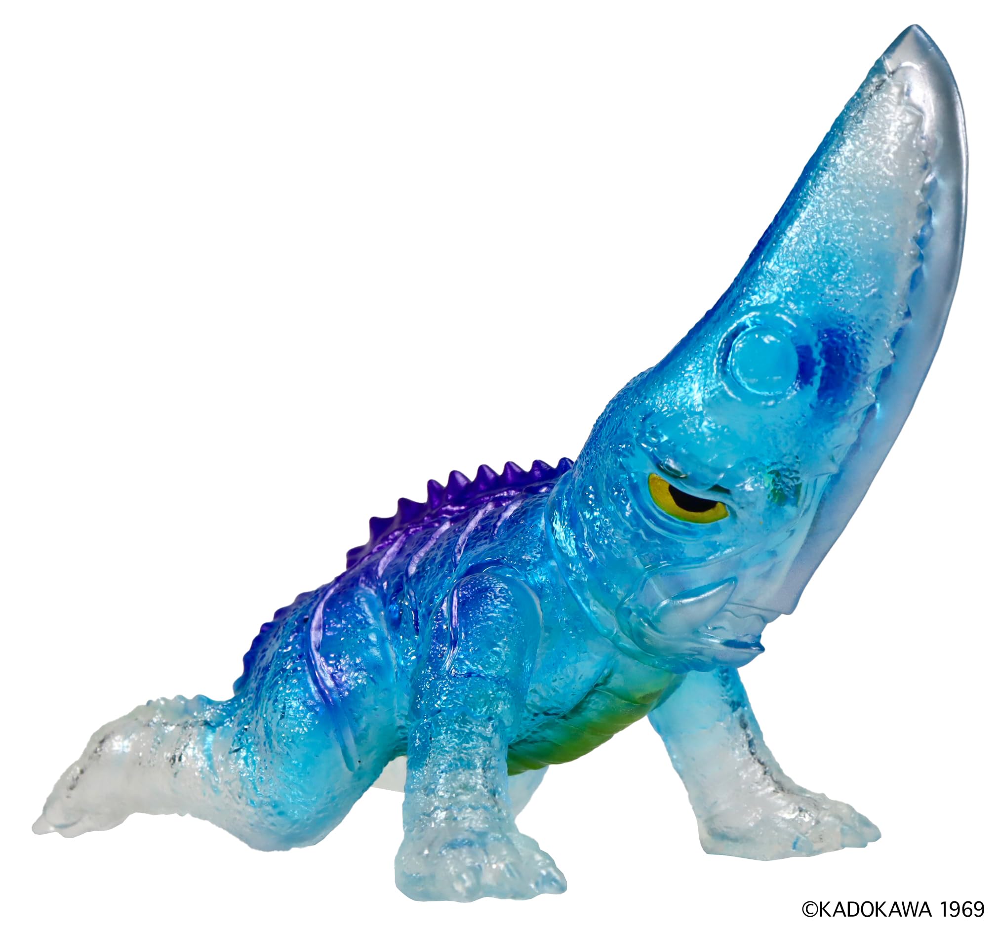 Ccp Middle Size Series Giant Evil Beast Guiron 1969 Clear Blue Vinyl Figure- Japan Figure Store - #1 Bring To You The Best Japanese Goods