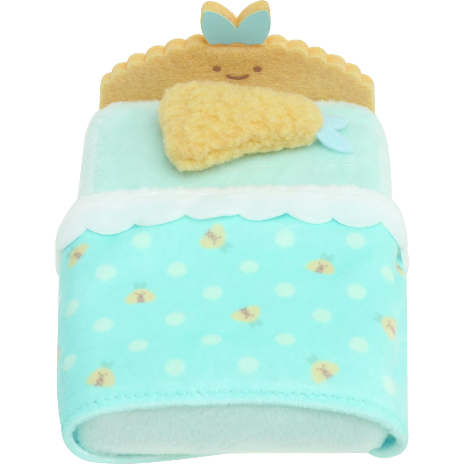 San-X Mo22201 Sumikko Gurashi Plush Toy Hand-Sized Horse Mackerel Fried Tail Bed- Japan Figure Store - #1 Bring To You The Best Japanese Goods