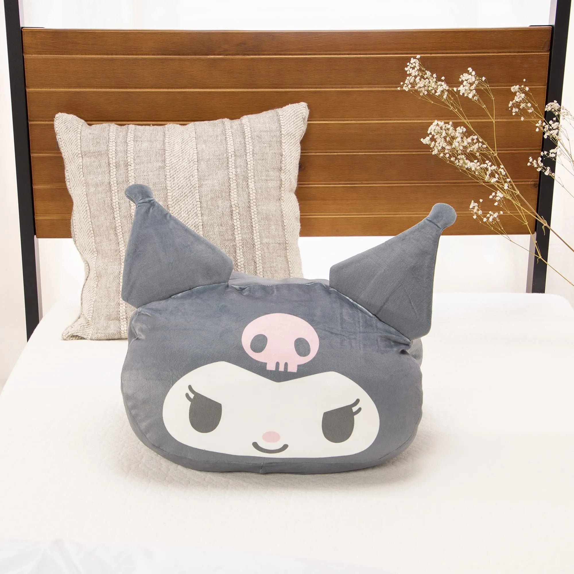 Moripilo Sanrio Kuromi Hug Me Cooling Black Cushion 30X40cm Japanese Character Pillow- Japan Figure Store - #1 Bring To You The Best Japanese Goods