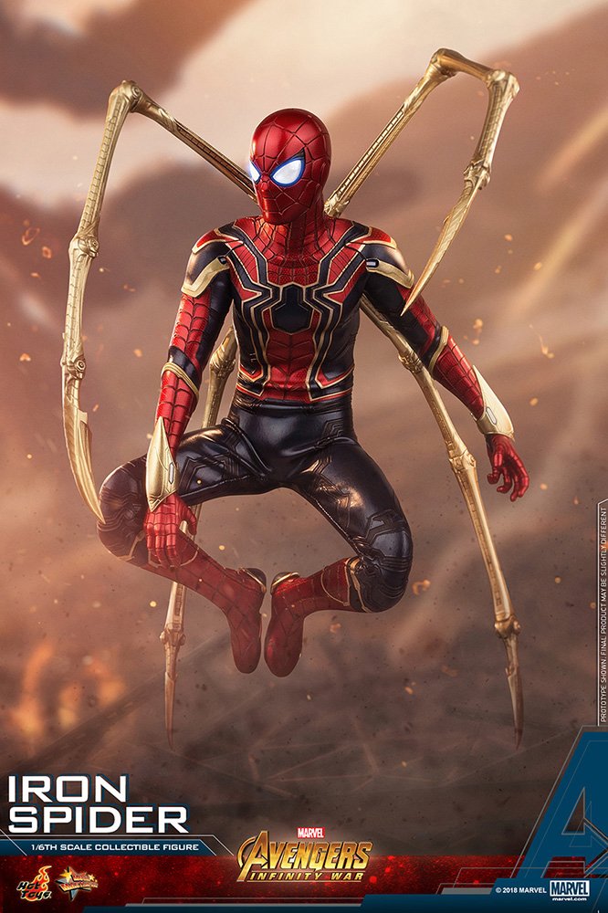 Hot Toys Movie Masterpiece Iron Spider 1/6 Scale Figure Avengers Infinity War- Japan Figure Store - #1 Bring To You The Best Japanese Goods